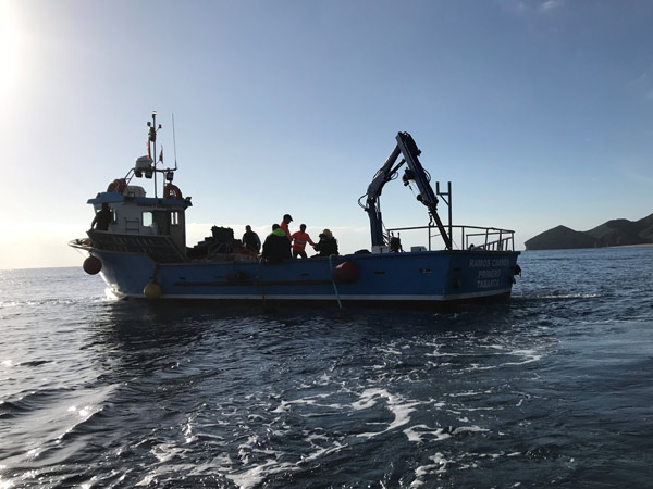 Underwater works in desalination plant water inlets