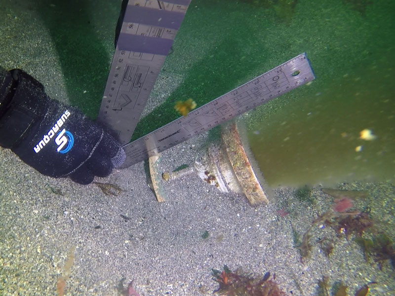 Measurement of sewage water pipeline diffuser angles