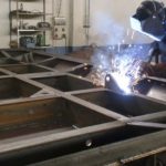 Fender frame assembling line