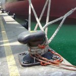 Inclined-P bollard at Bilbao’s harbour