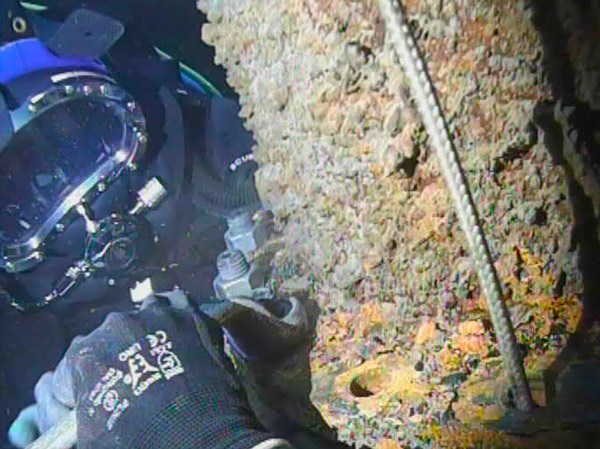 Substitution of clarified water pump foot valves in chemical companies