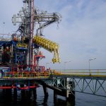 Column gangway at Mejillones, Chile