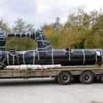 Column gangway transportation